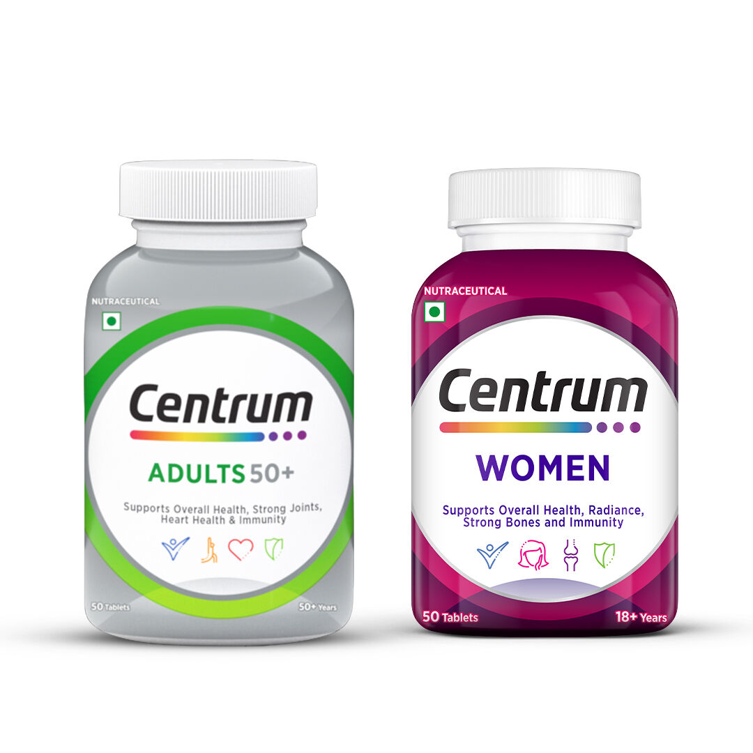 Centrum Adults Age 50+ (50 Tablets) & Centrum Women (50&nbsp;Tablets)
