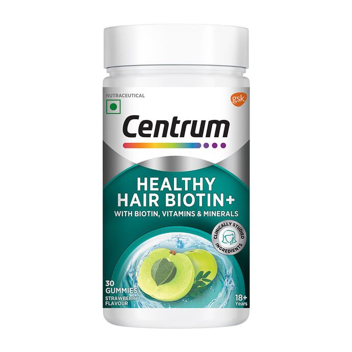 Centrum Healthy Hair Biotin+ 30 Gummies