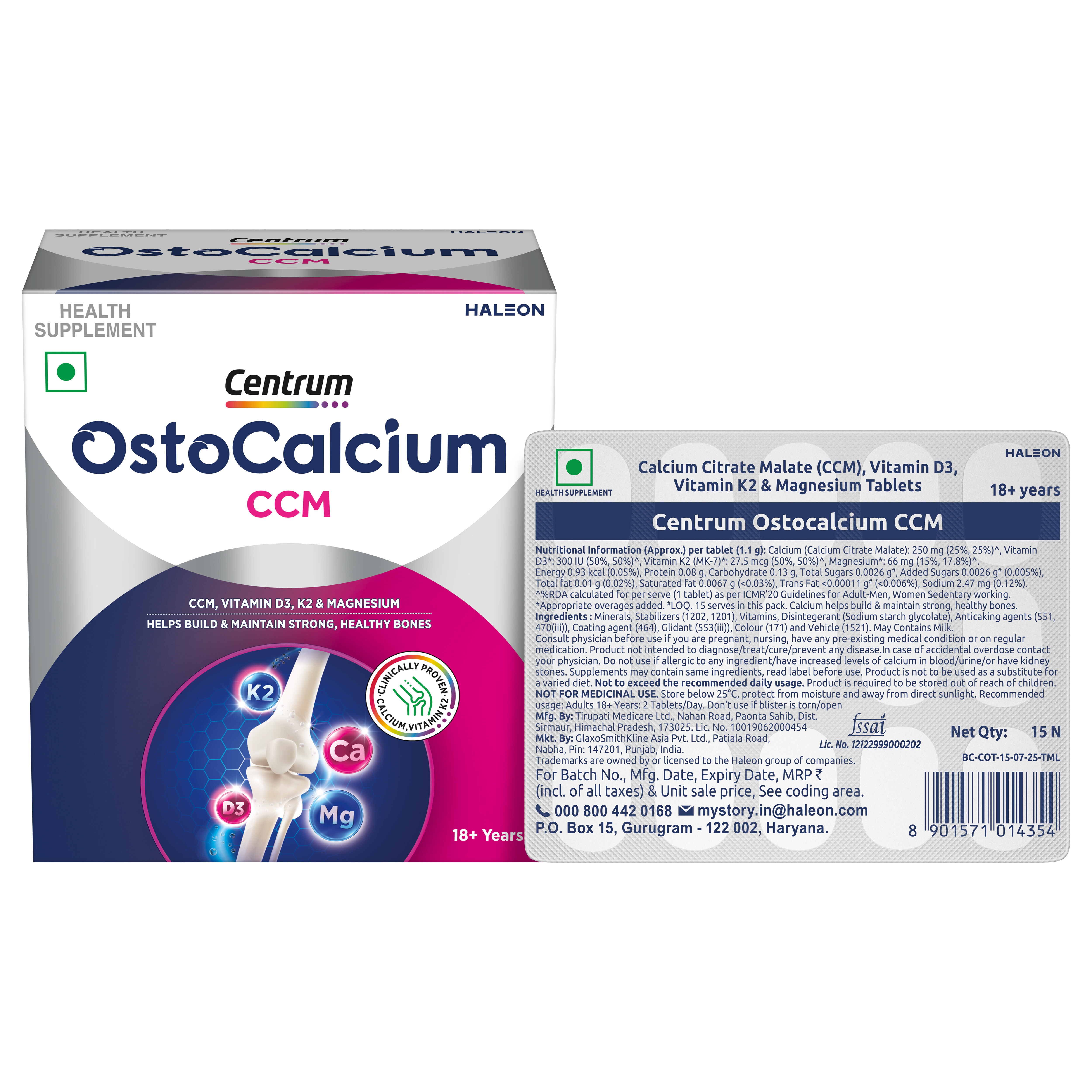 Centrum Ostocalcium CCM Tablets