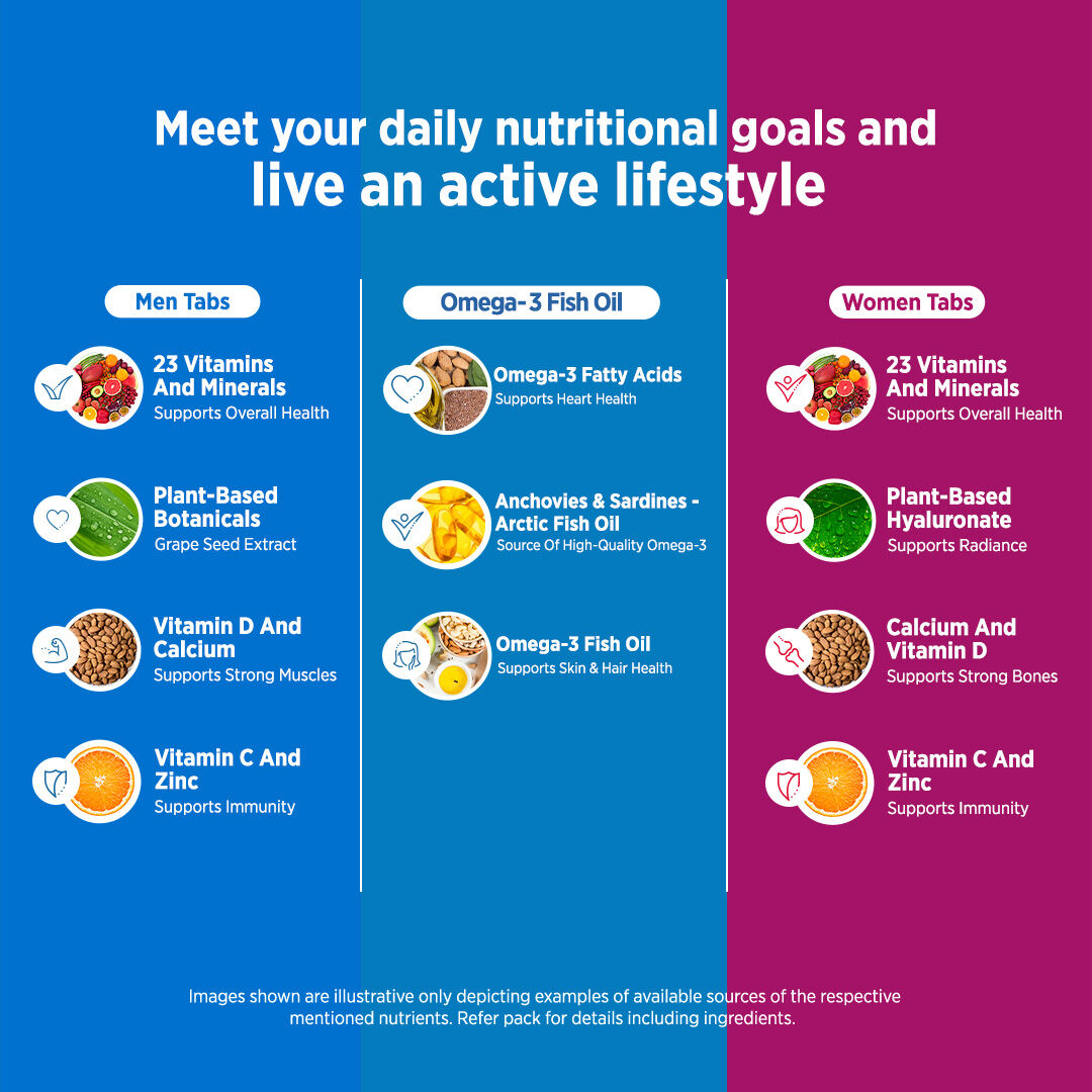 Men & Omega3 & Women Triple
