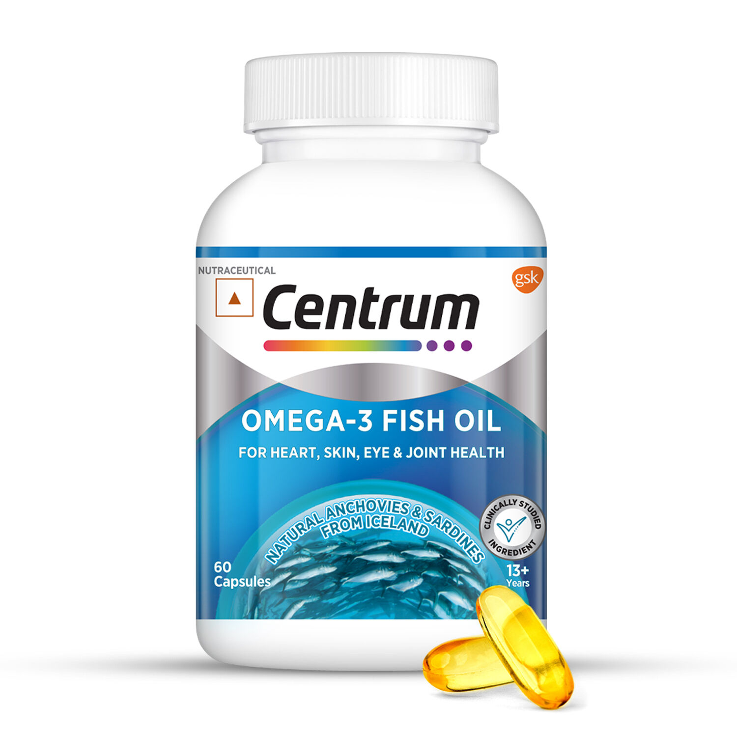 Centrum Omega-3 Fish Oil 60 Capsules
